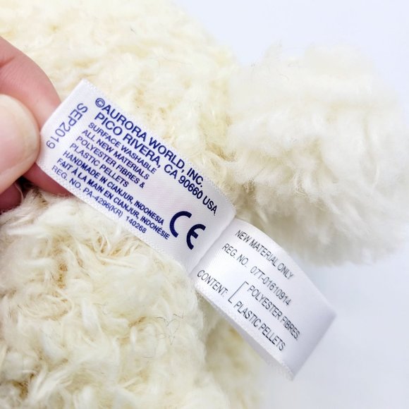 Aurora Cream Flopsie Llama Plush Small Realistic Stuffed Animal Zoo Farm 12" - Picture 10 of 10